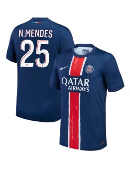 Paris Saint-Germain Nuno Mendes #25 Domaci Dres 2024-25 Kratak Rukavima